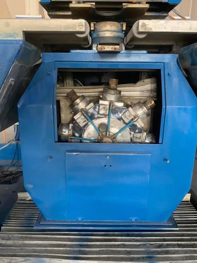 Used Forvet Francesca 16M 1250 Horizontal CNC Glass Drilling and Milling Machine 8+8 Heads