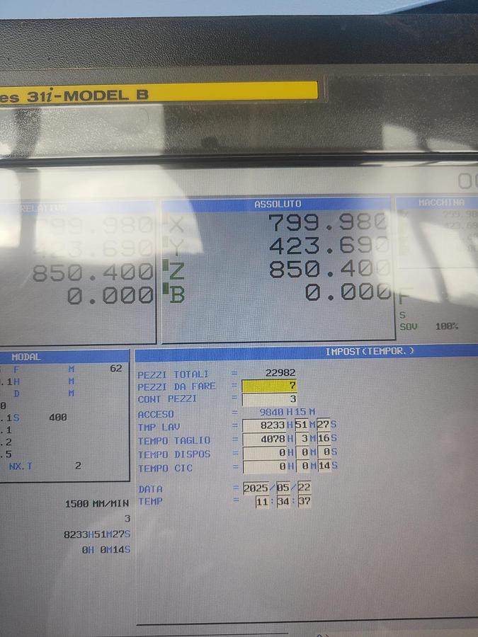 Used 2020 DOOSAN WORKING CENTER mod. NHM5000