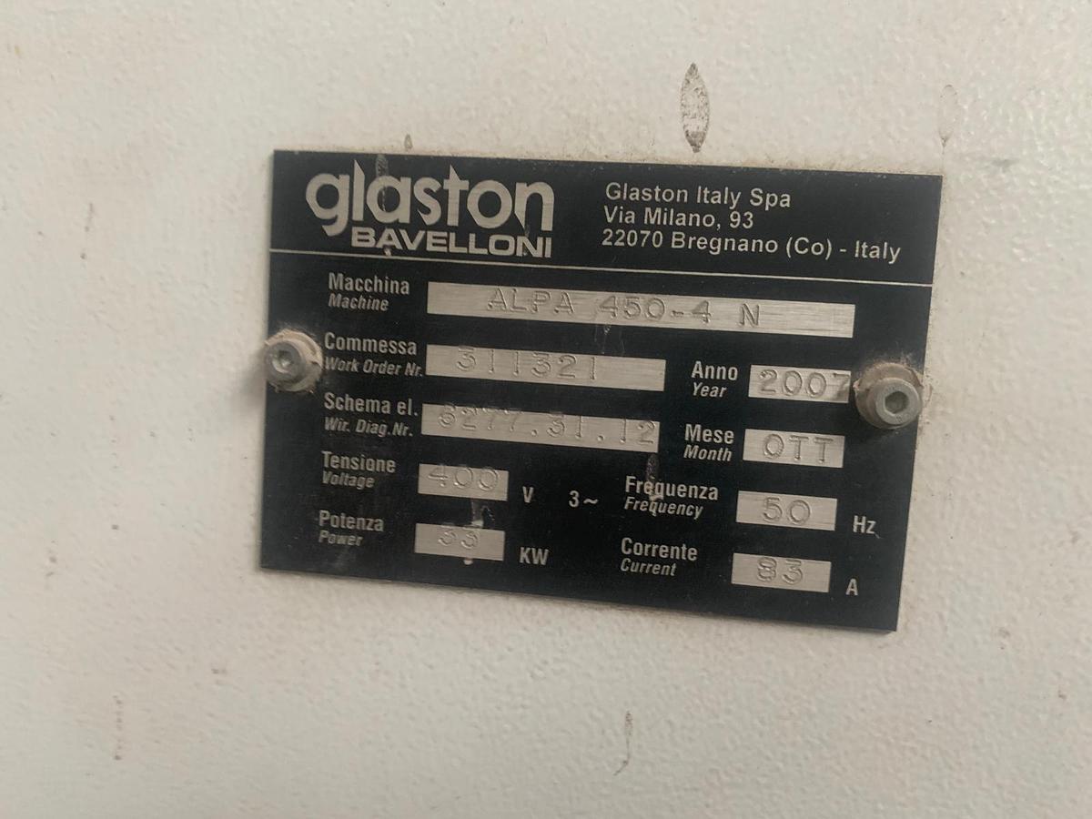 Used Bavelloni ALPA 450-4N Horizontal CNC Glass Processing Machine 2500x4500 mm 4 Axis