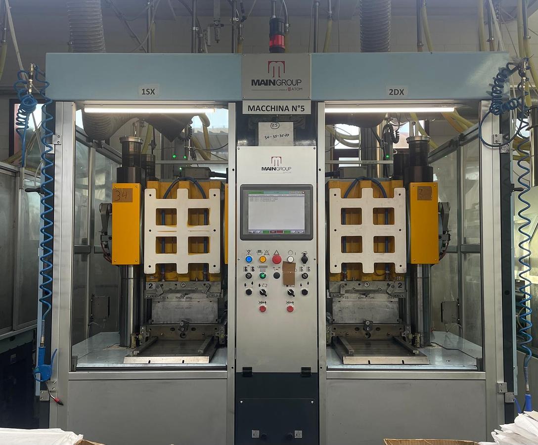 Used MainGroup (by Atom) SP480T / 260T – Double Station Rubber Sole Injection Moulding