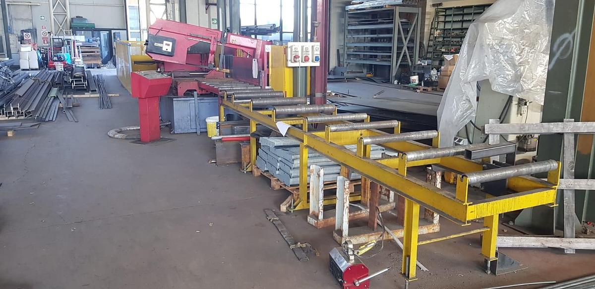 Used BTM BAND SAWING MACHINE MOD 61.41 CNC AUTOMATIC 60°DX STROKE 3000
