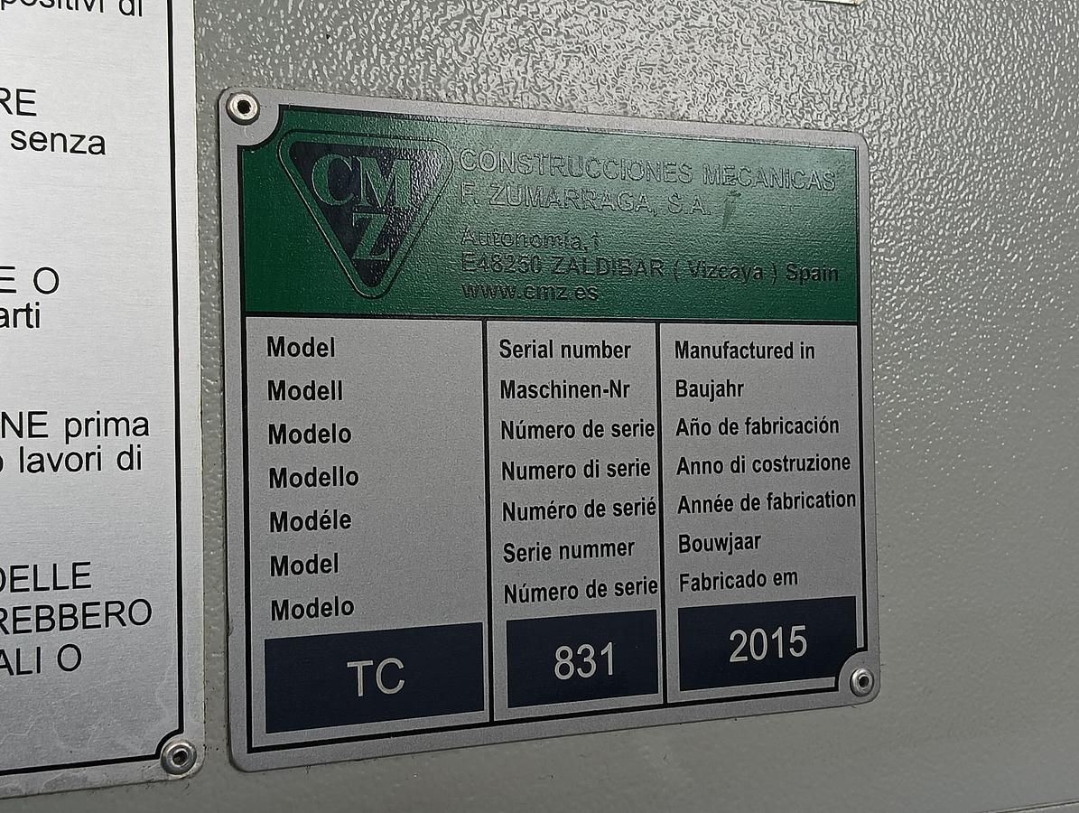 Used 2015 CMZ lathe mod. TC30 M