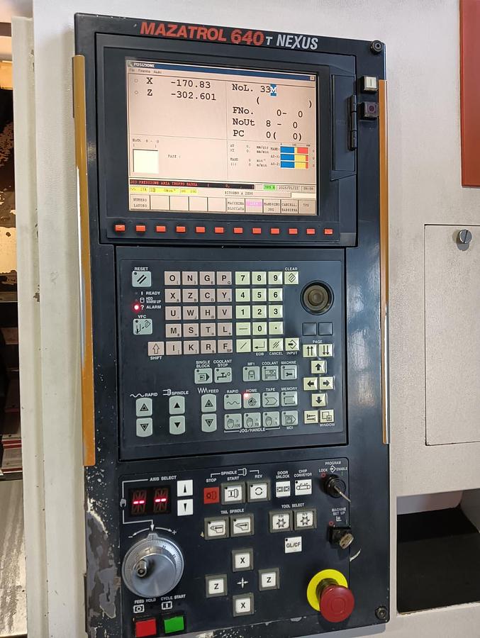 Gebraucht MAZAK Drehmaschine Modell QTN-200, Baujahr 2004