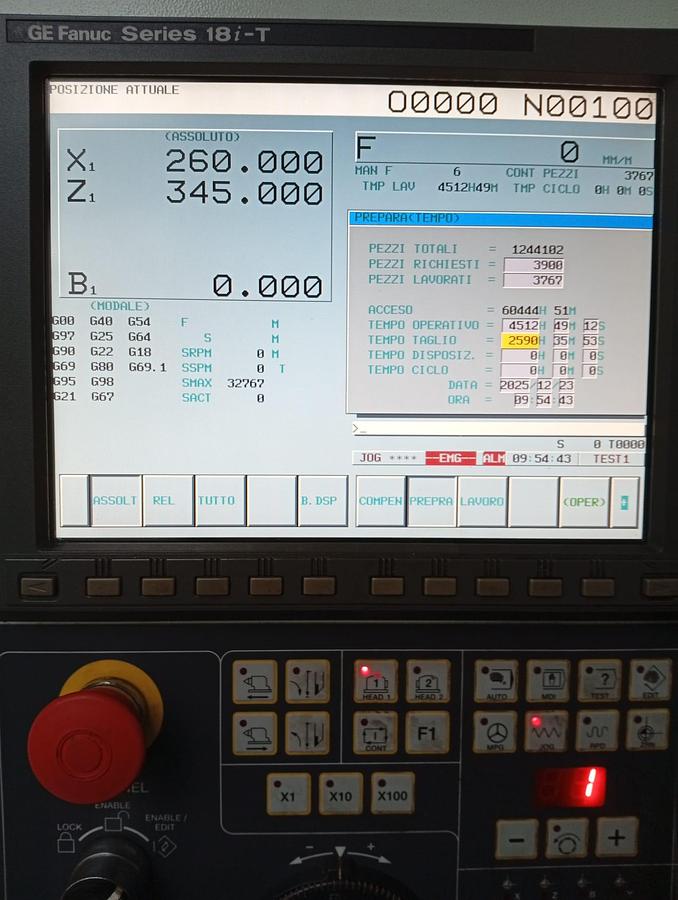 Usato 2002 TORNIO BIGLIA B445S CON CARICATORE