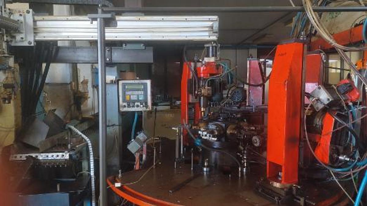 Used Etiesse TR301 Rotary Transfer Machine with Robot and Cooling Tank