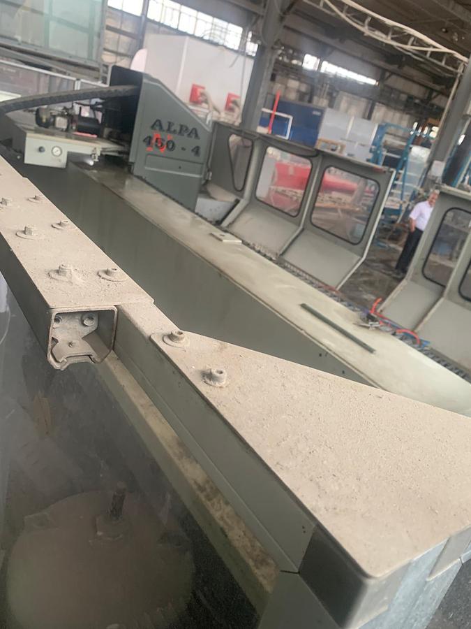 Used Bavelloni ALPA 450-4N Horizontal CNC Glass Processing Machine 2500x4500 mm 4 Axis