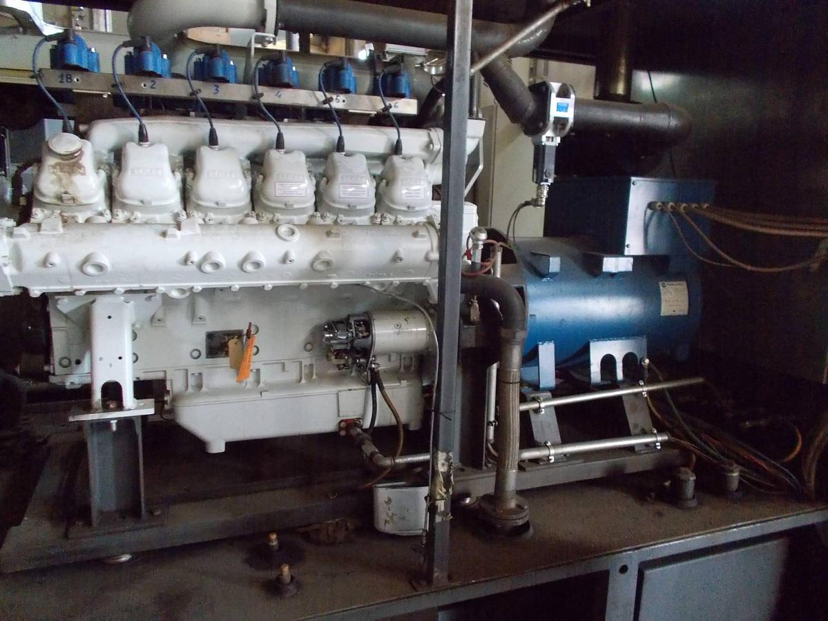 Used 2014 MAN E2842 E312 Natural Gas Generator Set – CHP Unit Marelli Generators MJB 250LB4 B – 125 kVA