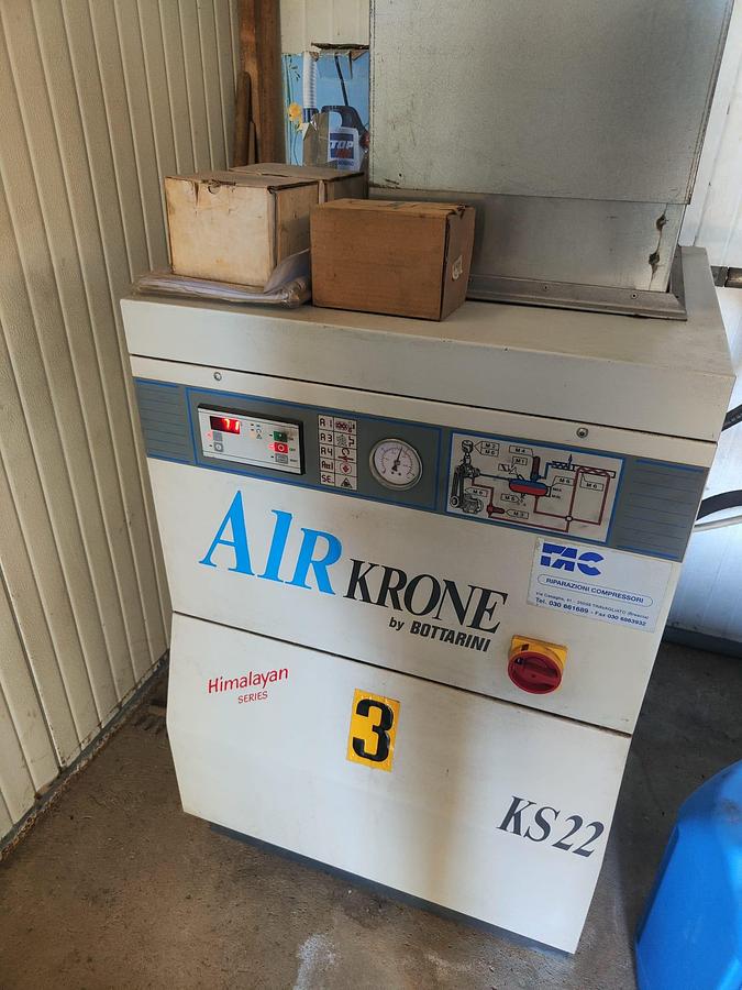 Used AIR COMPRESSOR GROUP KRONE model BOTTARINI ED 20