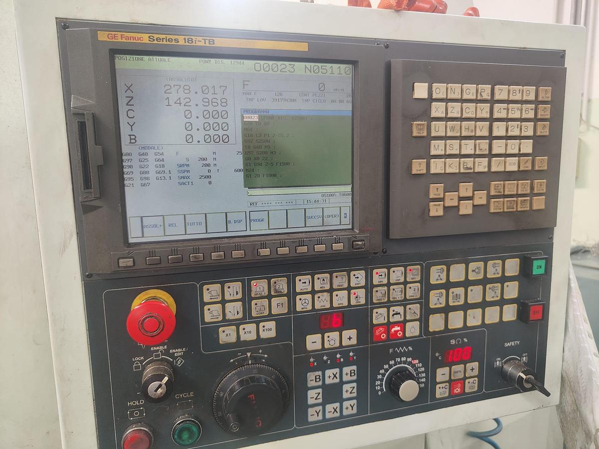 Used 2008 BIGLIA B545YS LATHE WITH LOADER