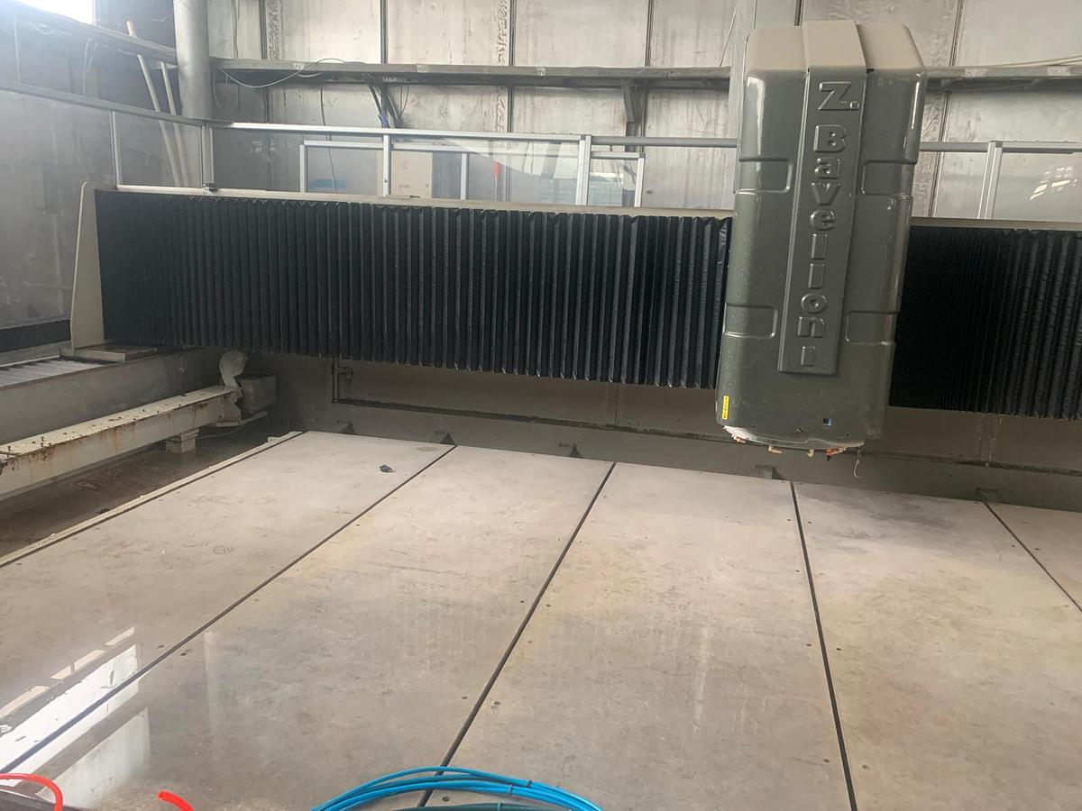 Used Bavelloni ALPA 450-4N Horizontal CNC Glass Processing Machine 2500x4500 mm 4 Axis