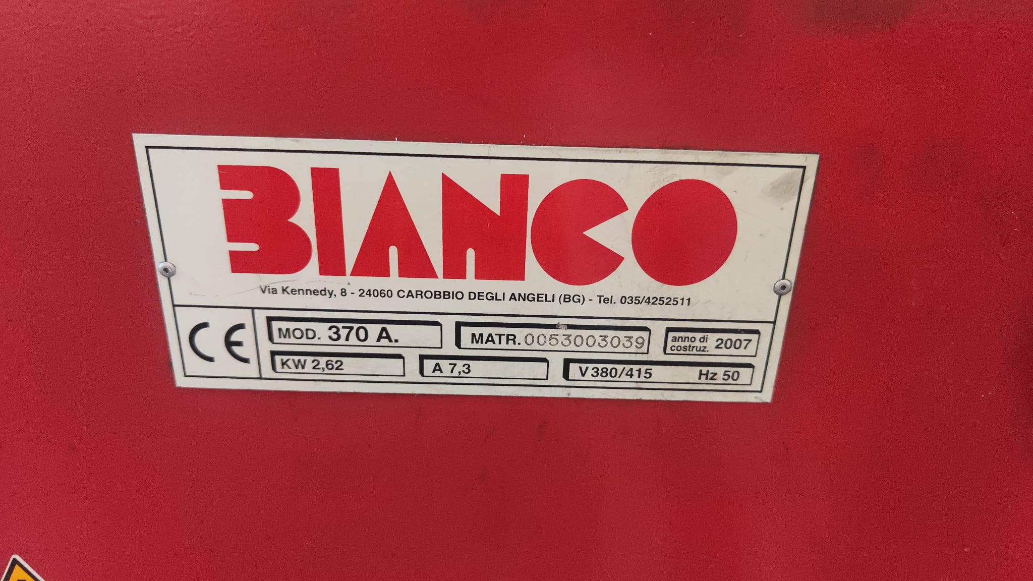 Used 2007 WHITE SAW model.370A
