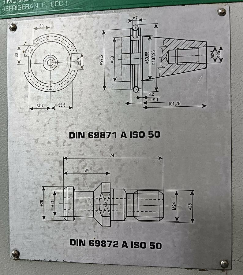 D'occasion Centre vertical ZPS 2002, modèle MCFV 2080 NT