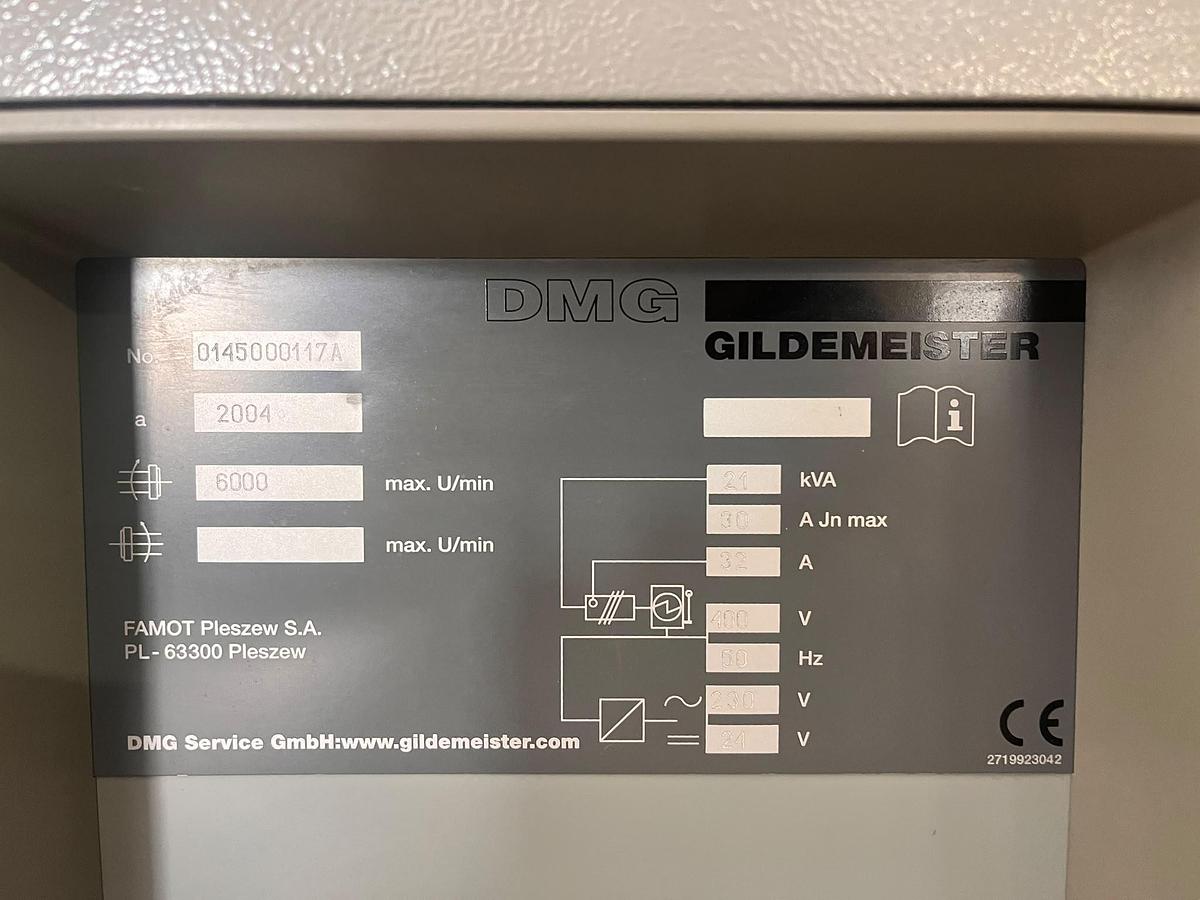 Used 2004 GILDEMEISTER CNC lathe mod.CTX 210M