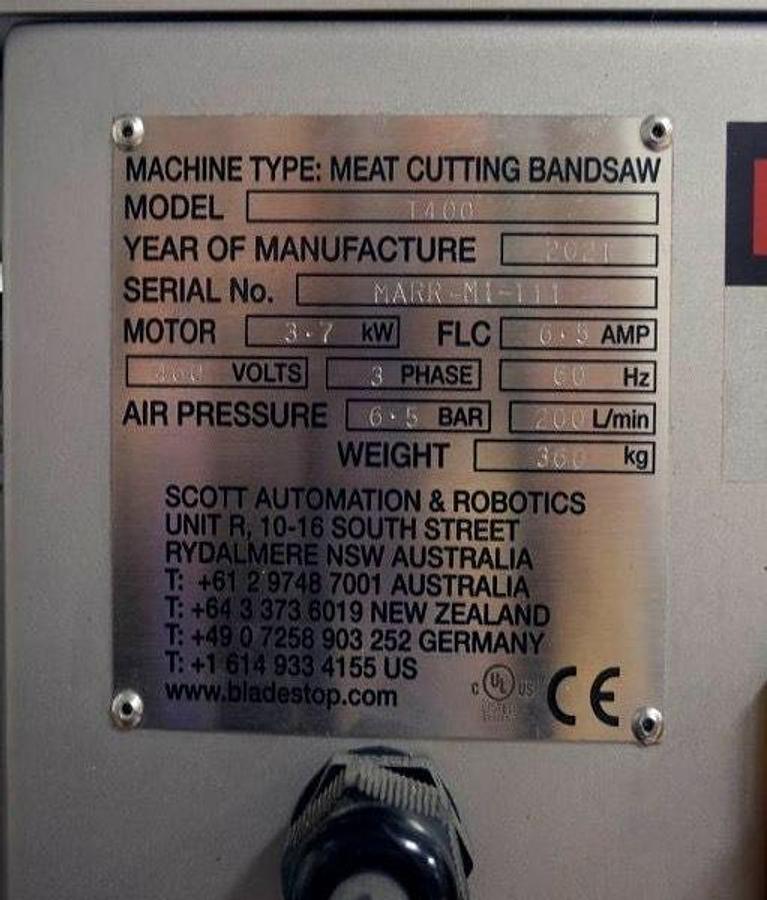 Used 2021 Scott Automation & Robotics T400 (BladeStop)