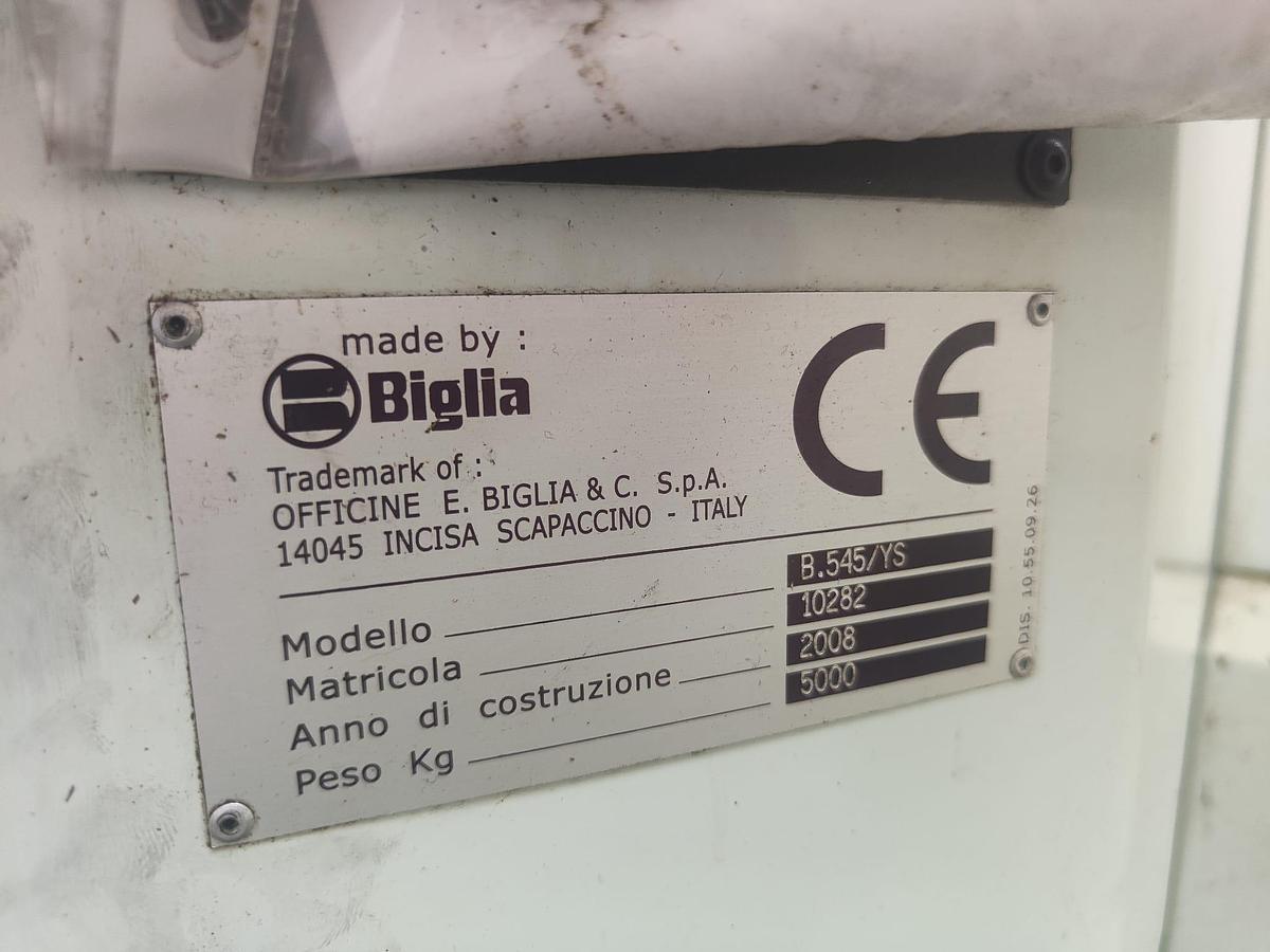 Used 2008 BIGLIA B545YS LATHE WITH LOADER