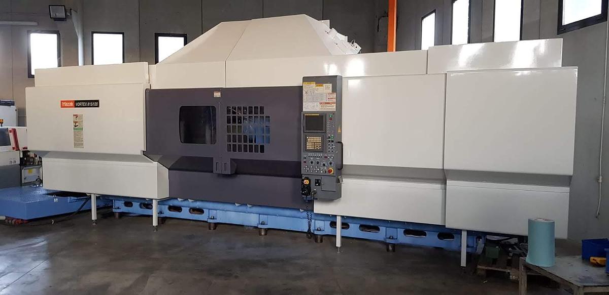 Used MAZAK 5 AXIS CNC FANUC 15 I-M MOD VORTEX 815\120 MACHINING CENTER