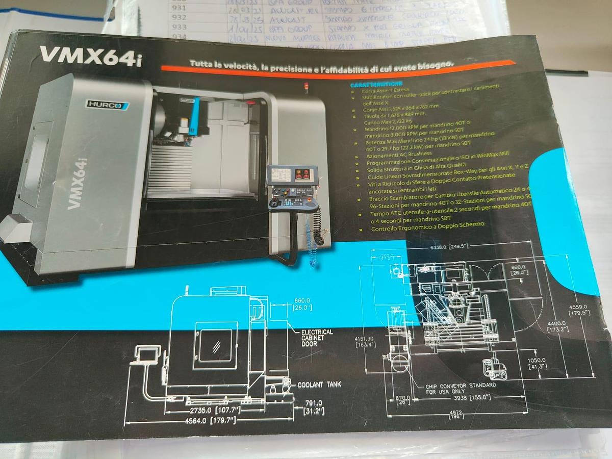 D'occasion Centre d'usinage HURCO VMX 64I 2014