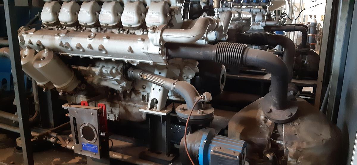 Used 2014 MAN E2842 E312 Natural Gas Generator Set – CHP Unit Marelli Generators MJB 250LB4 B – 125 kVA