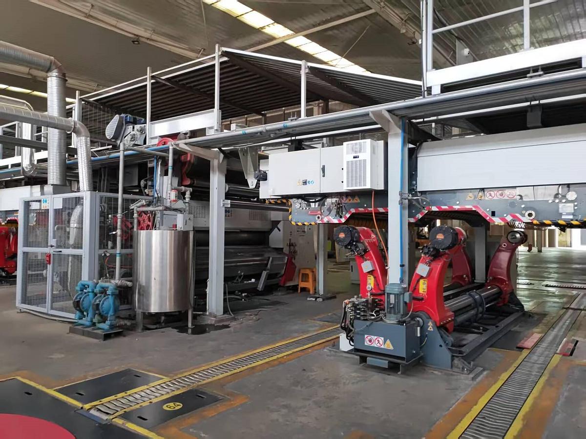 Used Fosber Complete Corrugated Board Production Line