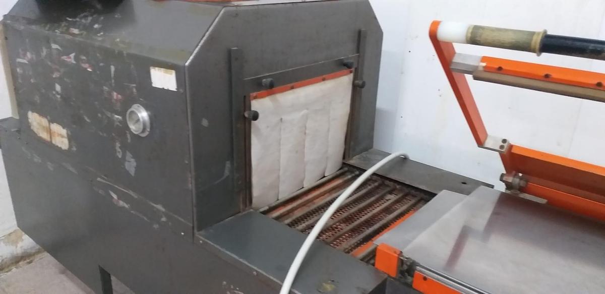 Used Gramegna Shrink Wrap Tunnel with Manual Bell Sealer