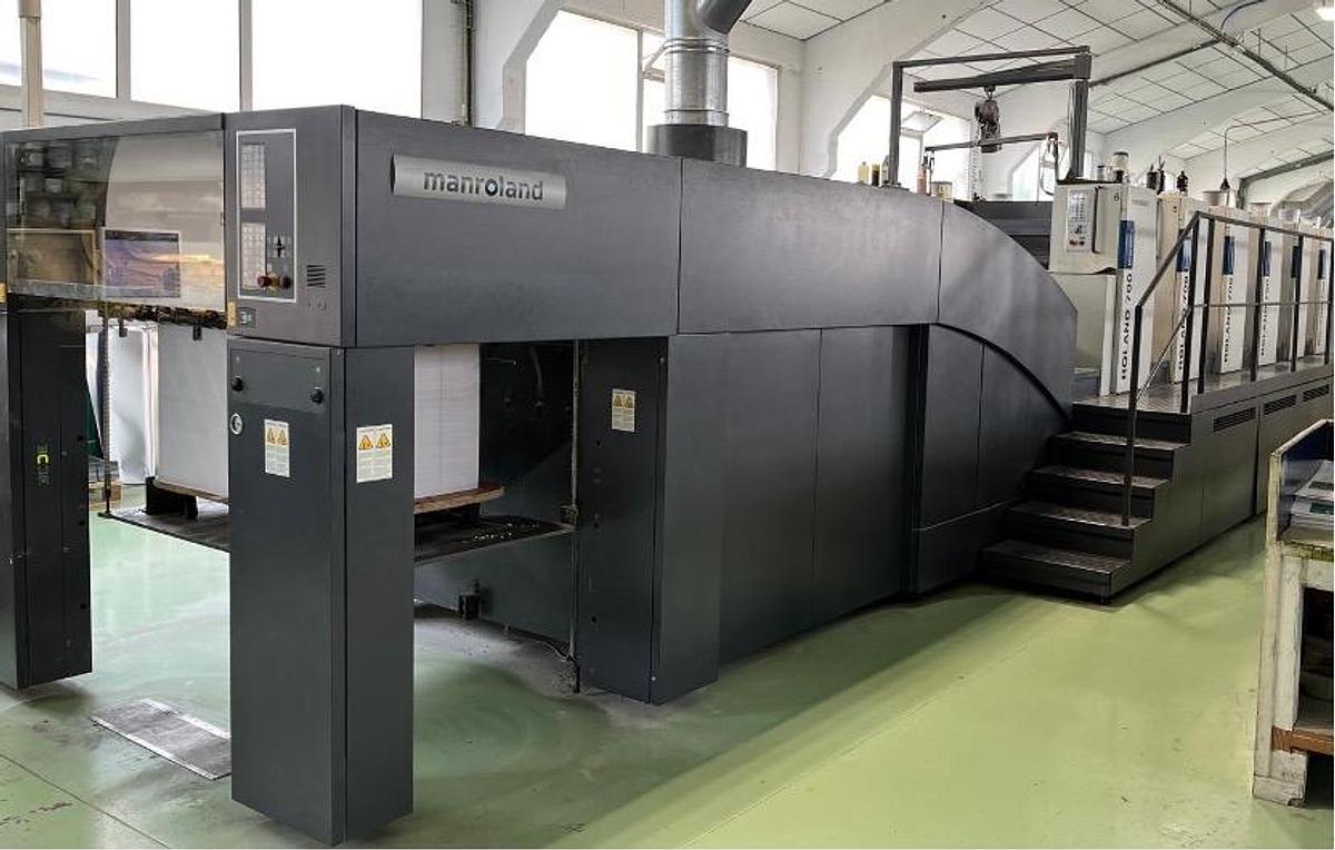 Used 2009 ROLAND  705-5 Color + Lack