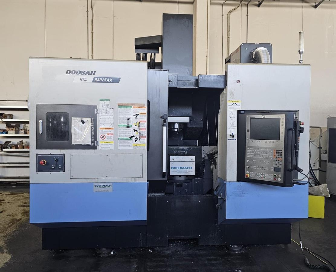 Used 2015 VERTICAL CENTER DOOSAN 5-AXIS Model VC 630/5AX