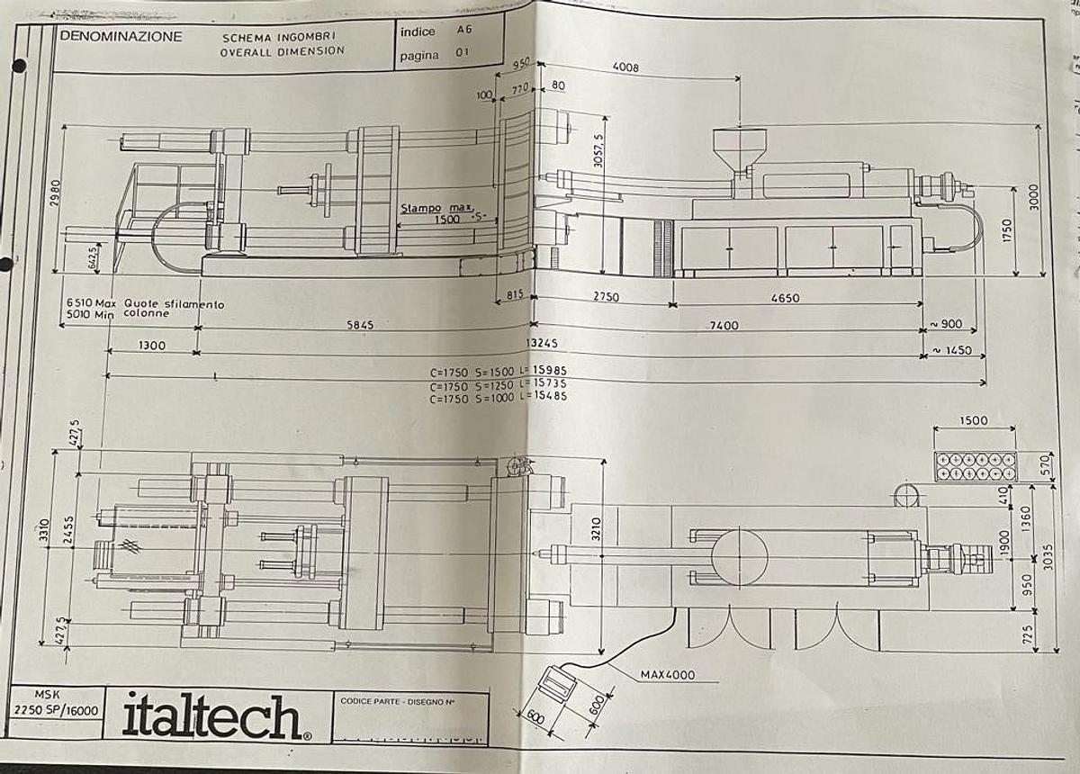Used 1996 ITALTEC 2250 SP / 16000