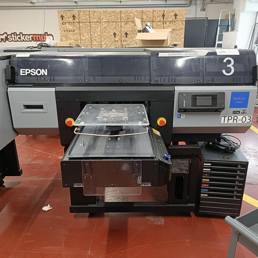 Used Epson SureColor SC-F3000 DTG Printer – Direct-to-Garment Textile Printing Machine