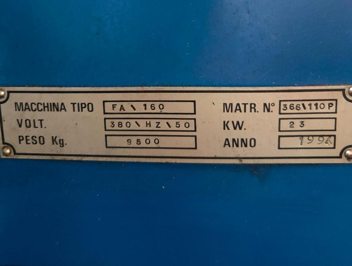 Used 1994 FIL MILLING MACHINE mod.FA-160