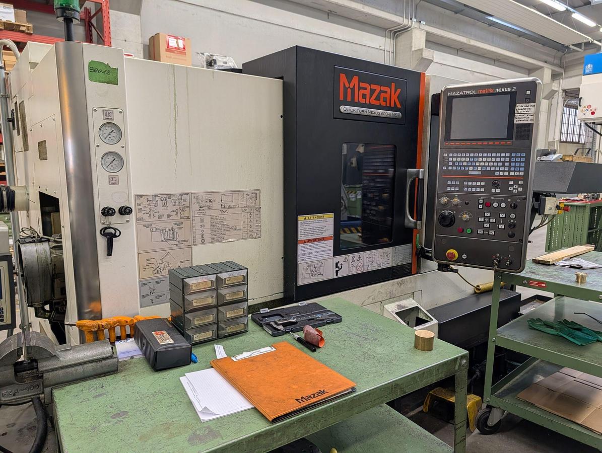 Used 2015 Mazak Quick Turn Nexus 200-II MSY CNC Turning Center with Sub-Spindle and Y-Axis