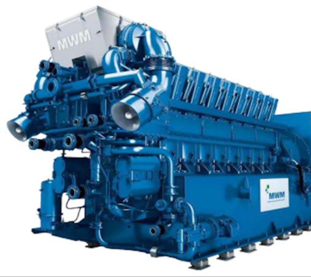 MWM TCG 2032 Gas Engine for Large Scale Cogeneration and Power Generation 3.33-4.5 MW