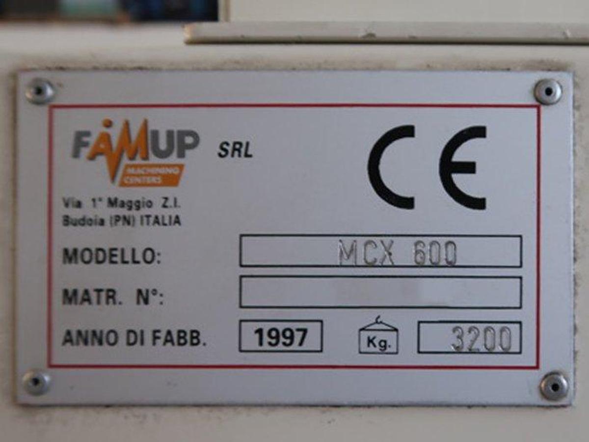 Used Working Center FAMUP MCX 600