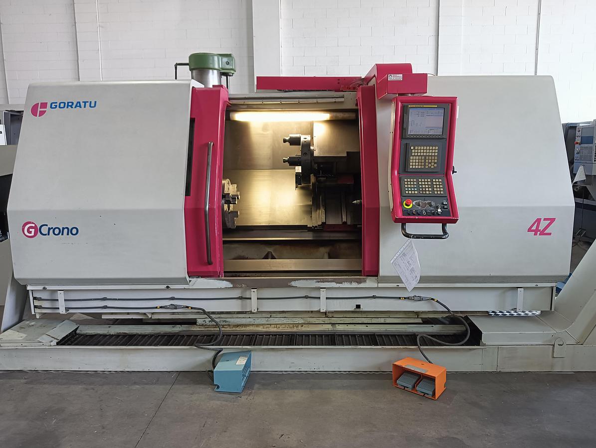 Used 2003 GORATU CNC lathe mod. G CRONO 4Zx1000