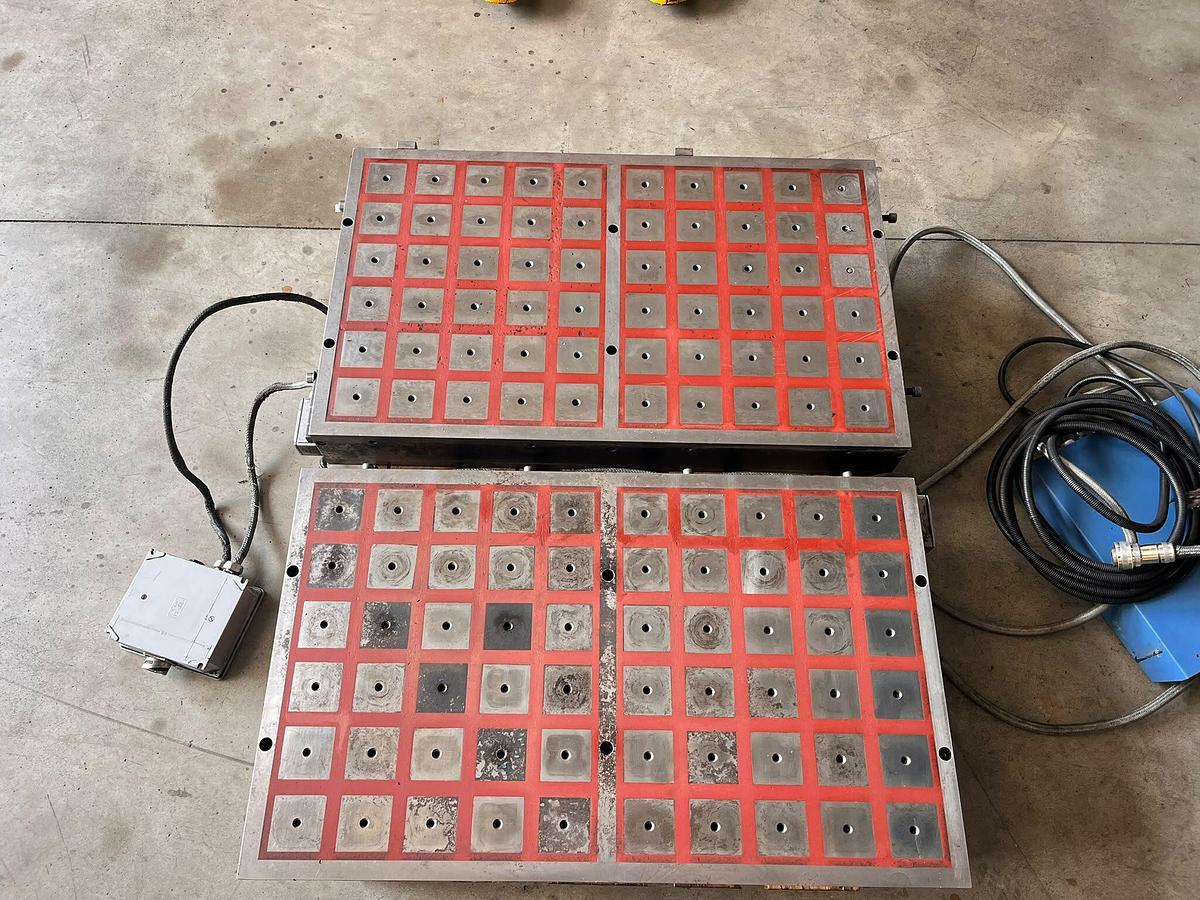 Used N.02 MAGNETIC TABLES + CONTROL UNIT