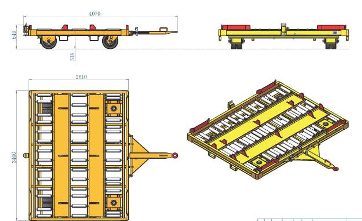 Used Pallet dolly with payload 7000KG