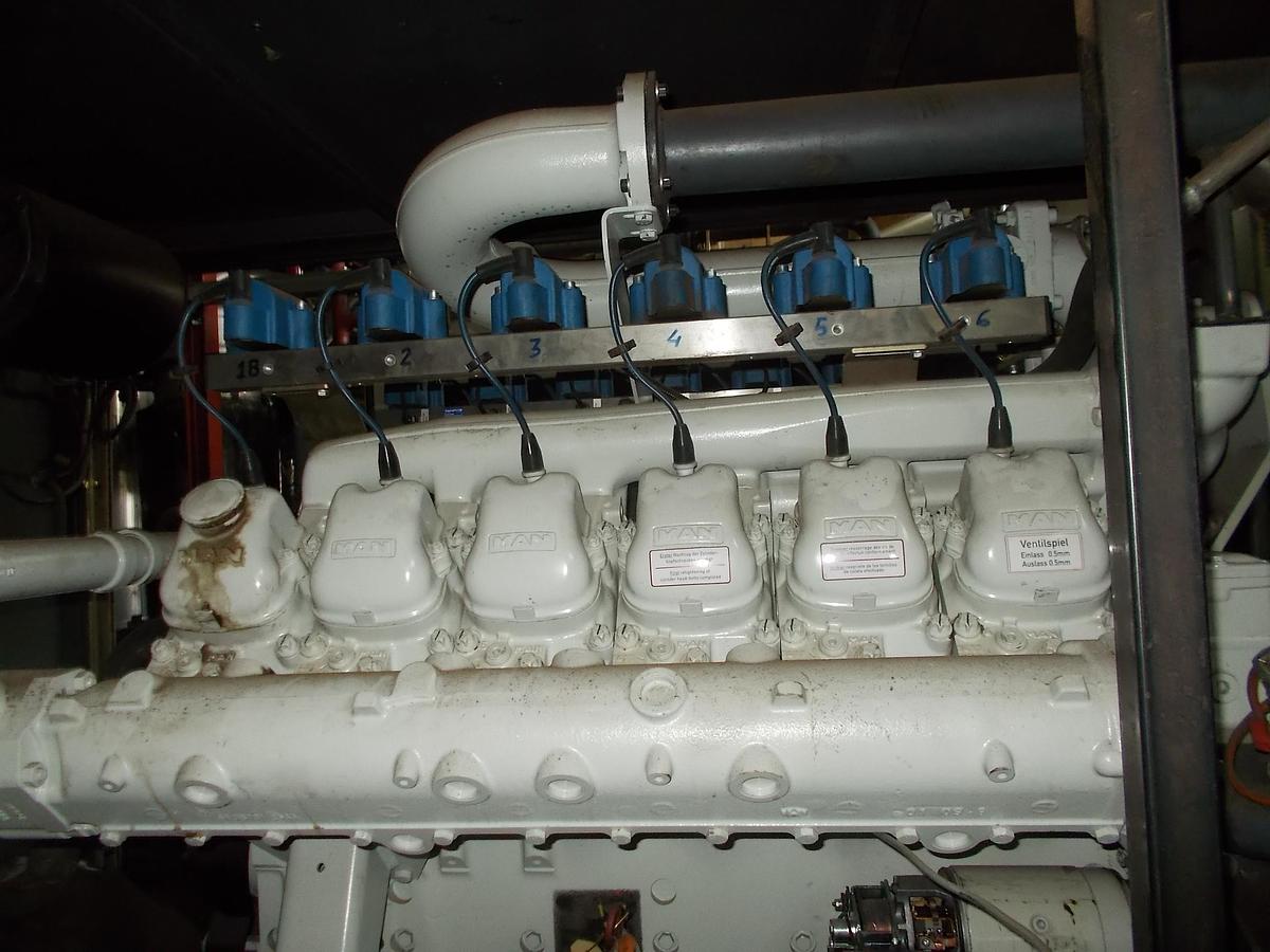 Used 2014 MAN E2842 E312 Natural Gas Generator Set – CHP Unit Marelli Generators MJB 250LB4 B – 125 kVA