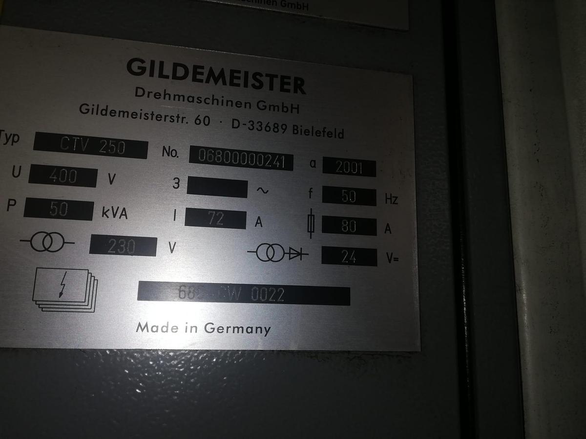 Used GILDEMAISTER VERTICAL TURNWHEEL WITH REVERSE COUNTERROR mod.CTX 250