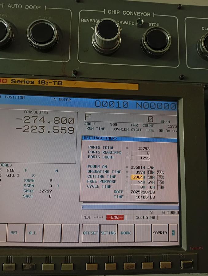 Used 2005 DOOSAN lathe mod.S670LM