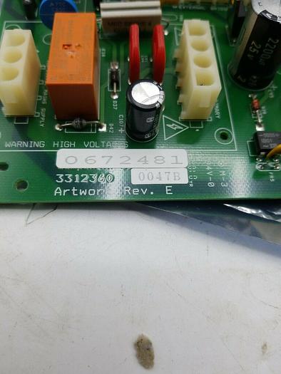 MARKEM 0672481 Artwork Rev E PC CONTROL BOARD 3312360 REV. E