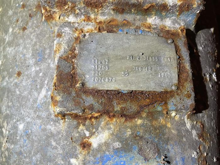 Used GOULDS MODEL 3175S 3X6-12 CENTRIFUGAL PUMP W/15 HP MOTOR 316 S/S