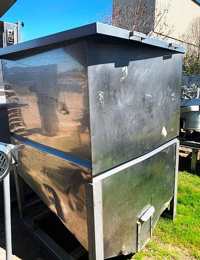Used Bin, 65 CF, S/st, 48" x 48" x 68", Tote #S743931