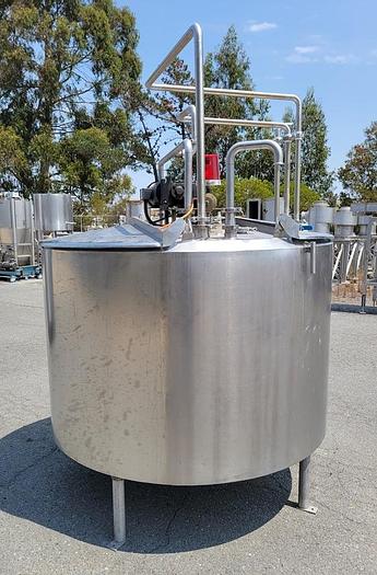 Used Tank, 500 Gallon, S/st, Jkt, Agit, Mojonnier #C744154