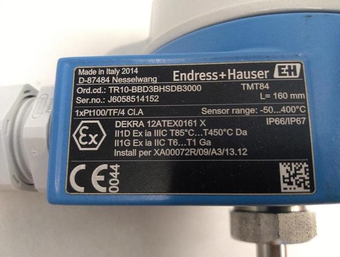 Thermometer TR10-BBD3BHSDB3000, Endress und Hauser, L 160mm, Ex, neu