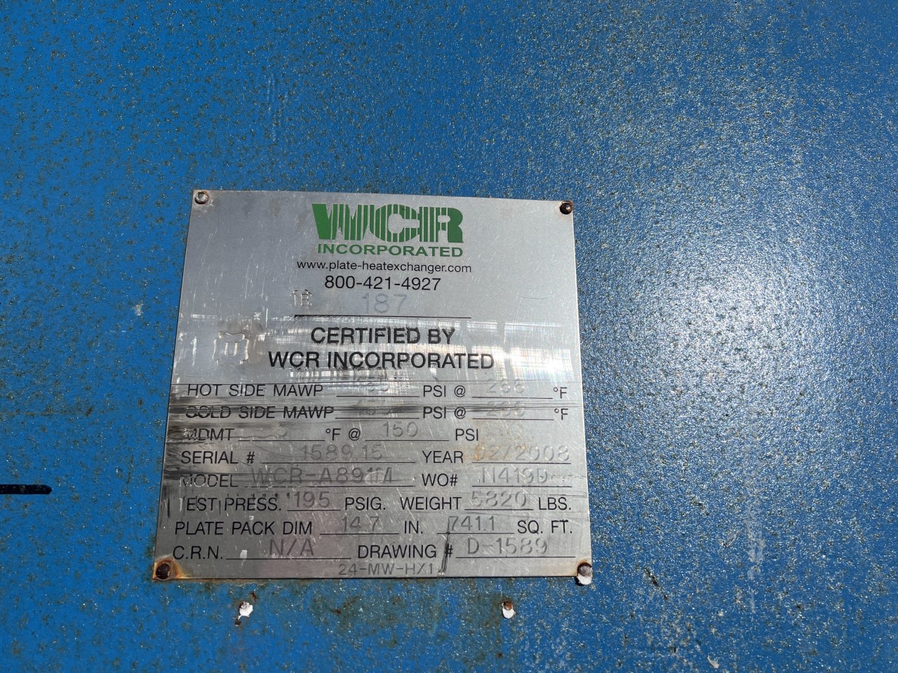 Used 2008 WCR WCR-A891M