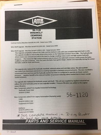 Refurbished Lamb Wire Wolf #41264