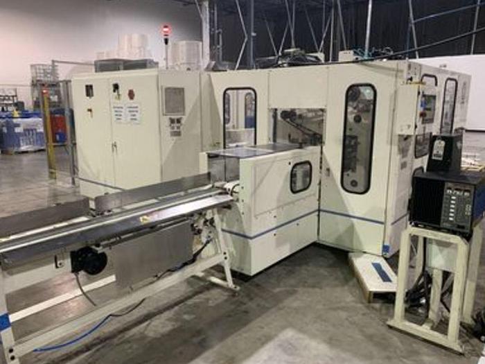 Used 42" ELSNER ENR-1000 AUTOMATIC REWINDER FOR NONWOVEN WIPES 10" REWIND DIAMETER