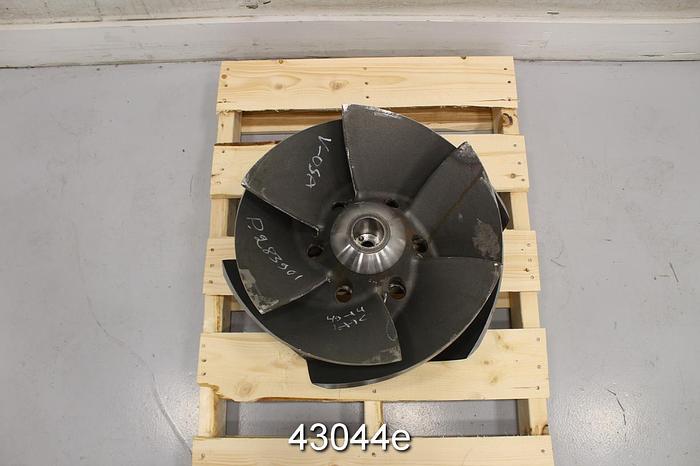 Used Sulzer APT 54-20 21.6" Stainless Steel 6-Vane Open Type Impeller #43044