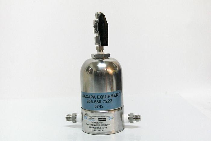 Used Parker Balston 33S6-1/4 Stainless Steel Filter Housing 1/2 NPT(1) SS-42S4 (5742)