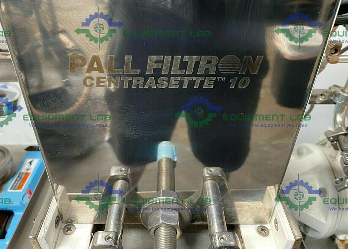 Used Tangential Flow Filtration SS Skid w/ Waukesha 130-U2C Pump & Pall Centrasette