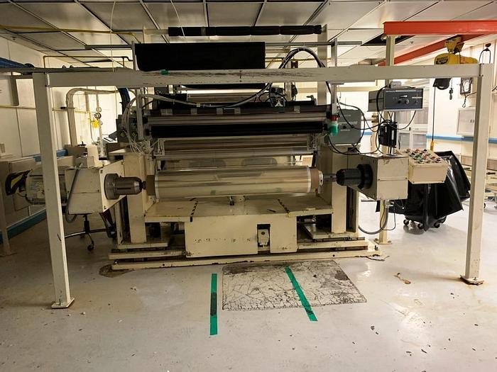 Used 62" INDEPENDENT MODEL 62 GB DUPLEX SLITTER REWINDER CANTILEVERED